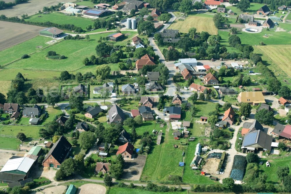 Aerial image Krukow - Village view of Krukow in the state Schleswig-Holstein