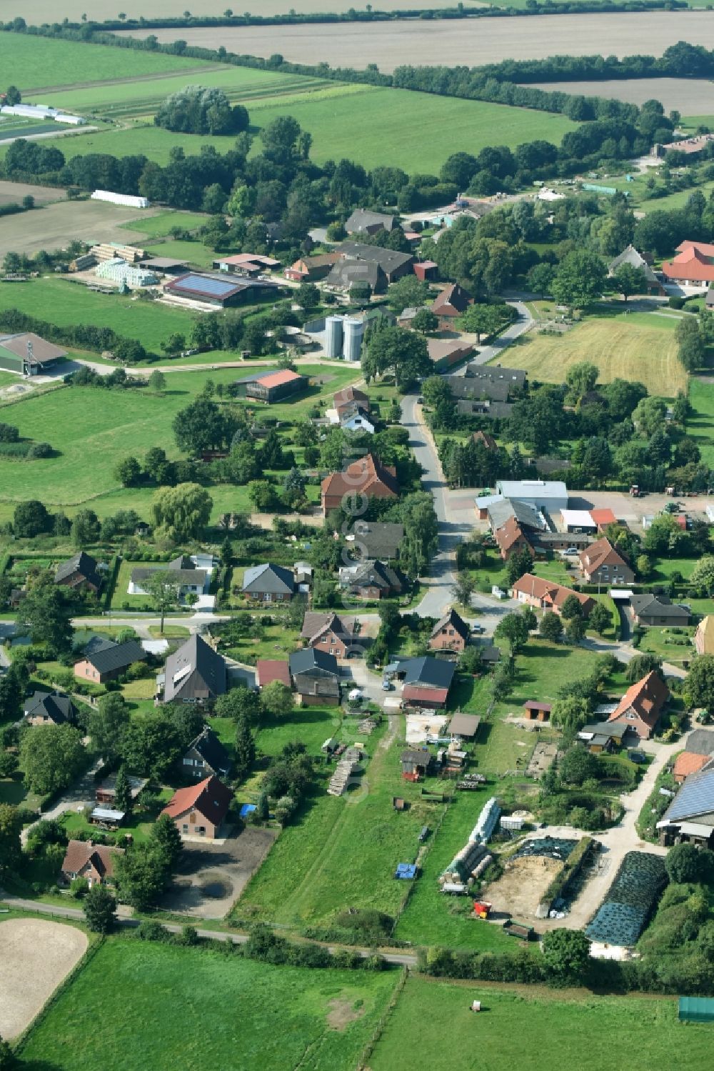 Aerial photograph Krukow - Village view of Krukow in the state Schleswig-Holstein