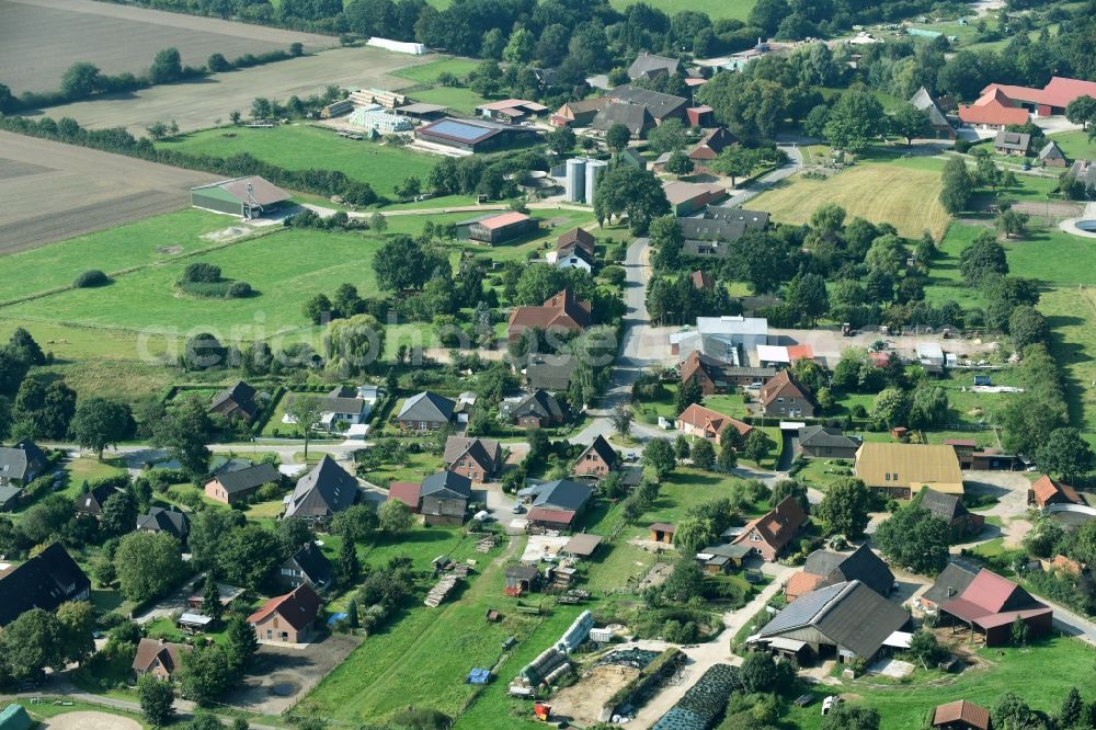 Krukow from above - Village view of Krukow in the state Schleswig-Holstein