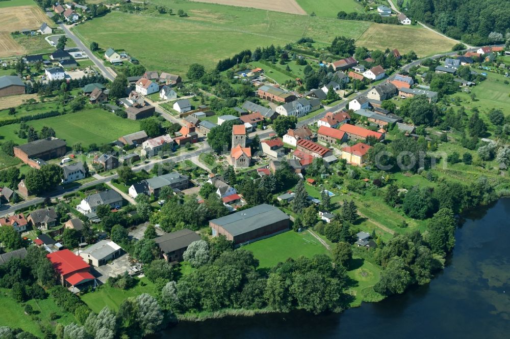 Aerial image Krummensee - Village view in Krummensee in the state Brandenburg, Germany