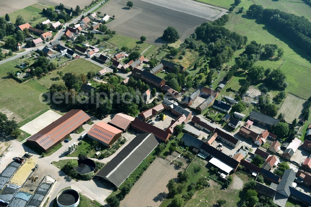 Aerial image Käthen - Village view of Kaethen in the state Saxony-Anhalt