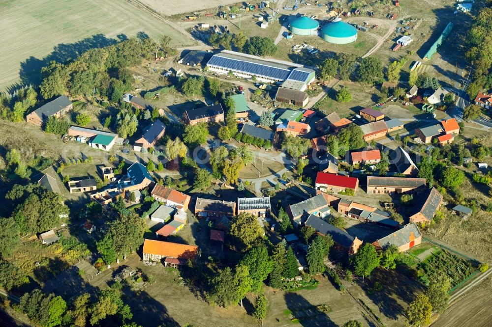 Aerial photograph Kuhblank - Village view in Kuhblank in the state Brandenburg, Germany