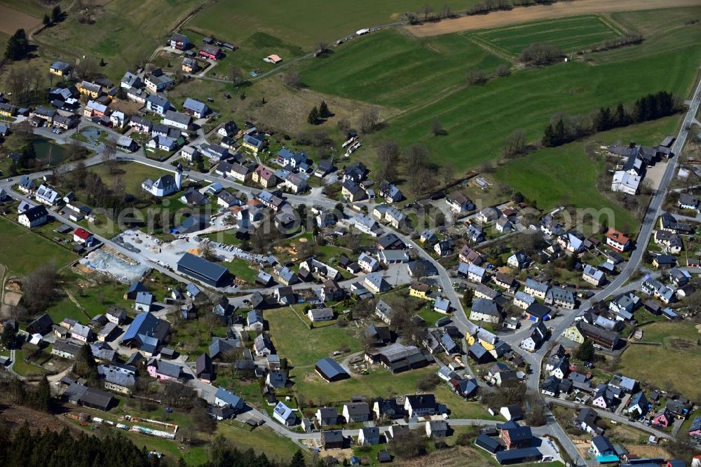 Aerial image Langenbach - Village view Langenbach in the state Bavaria, Germany