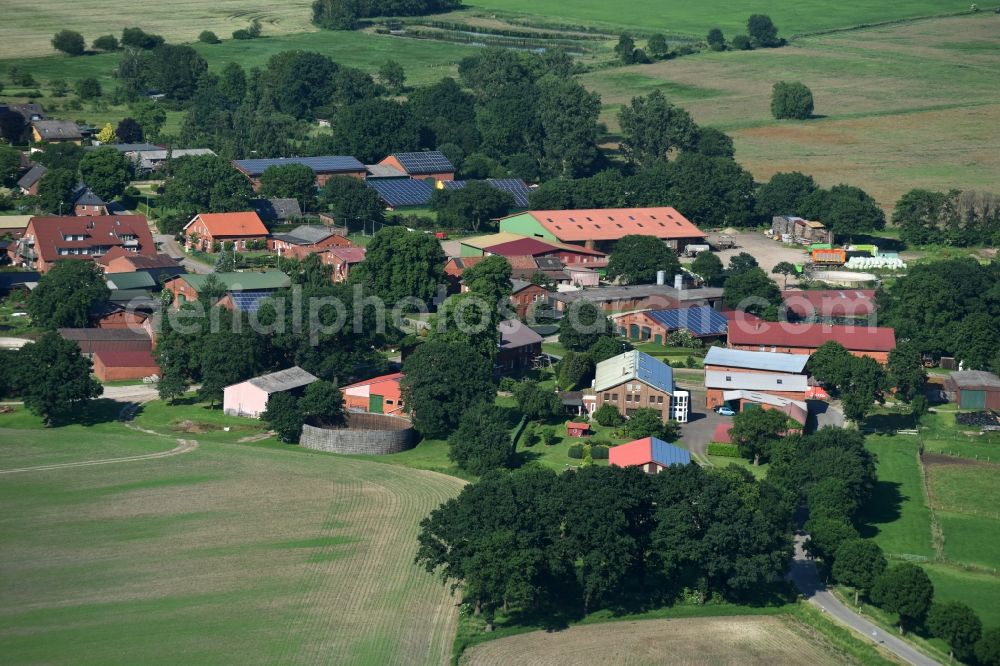 Aerial image Lanze - Village view of Lanze in the state Schleswig-Holstein