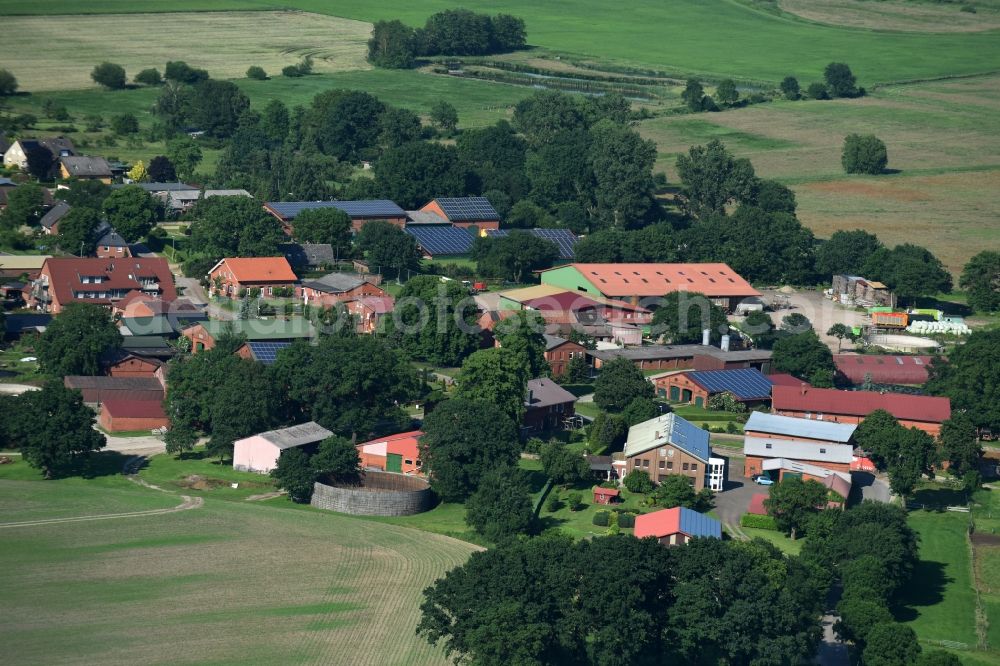 Aerial photograph Lanze - Village view of Lanze in the state Schleswig-Holstein