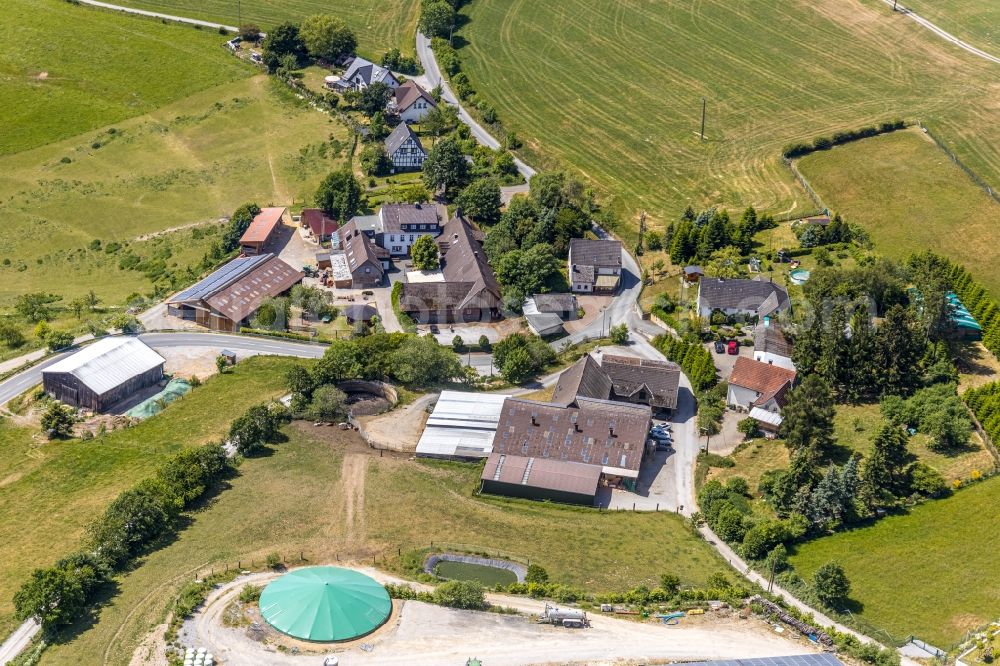 Leveringhausen from the bird's eye view: Village view in Leveringhausen in the state North Rhine-Westphalia, Germany