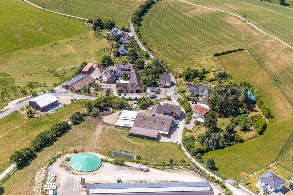 Leveringhausen from the bird's eye view: Village view in Leveringhausen in the state North Rhine-Westphalia, Germany