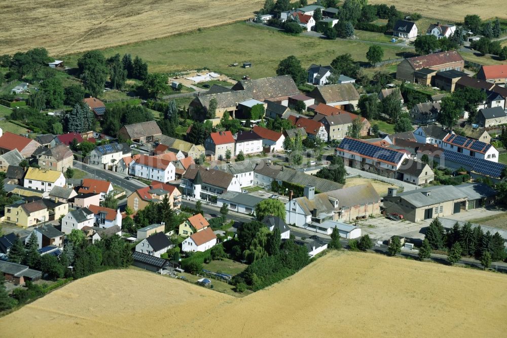 Liemehna from the bird's eye view: Village view of Liemehna in the state Saxony