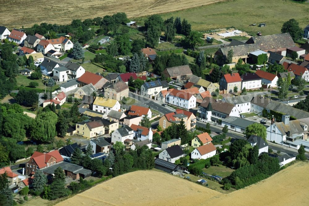 Aerial image Liemehna - Village view of Liemehna in the state Saxony