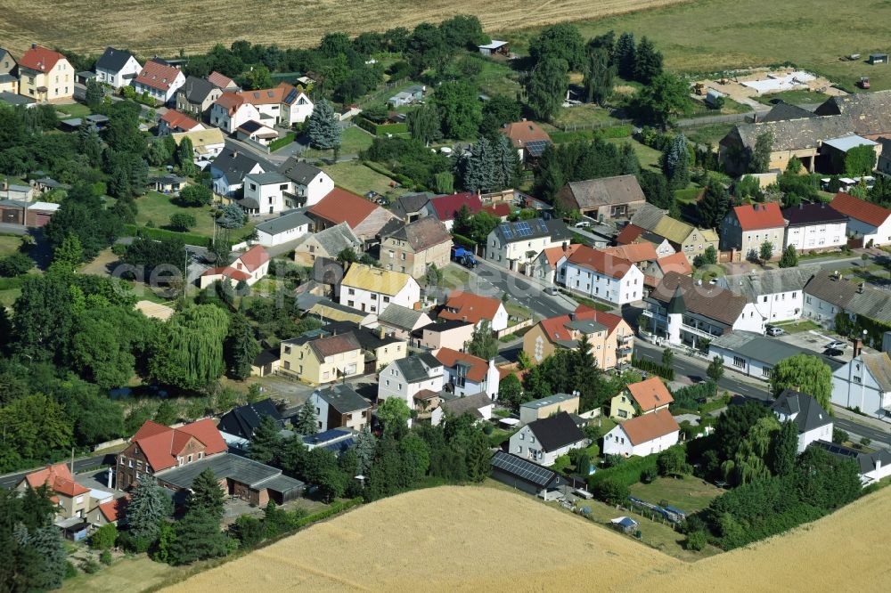 Liemehna from above - Village view of Liemehna in the state Saxony