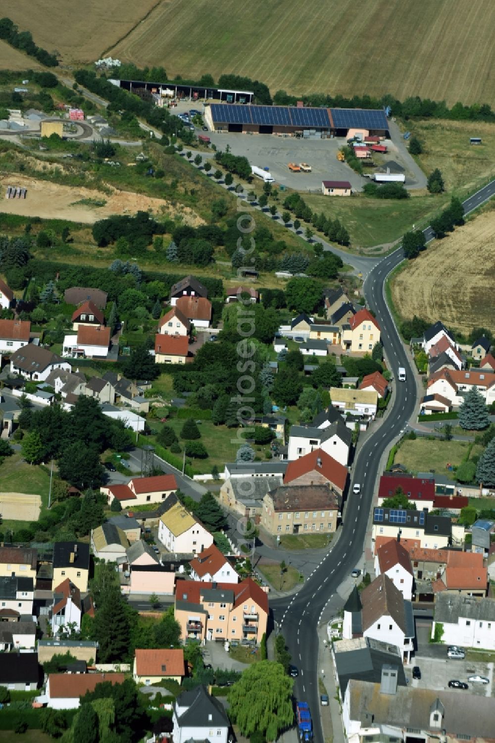 Aerial photograph Liemehna - Village view of Liemehna in the state Saxony