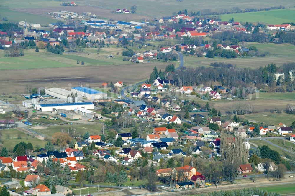 Aerial image Lindenberg - Village view in Lindenberg in the state Brandenburg, Germany