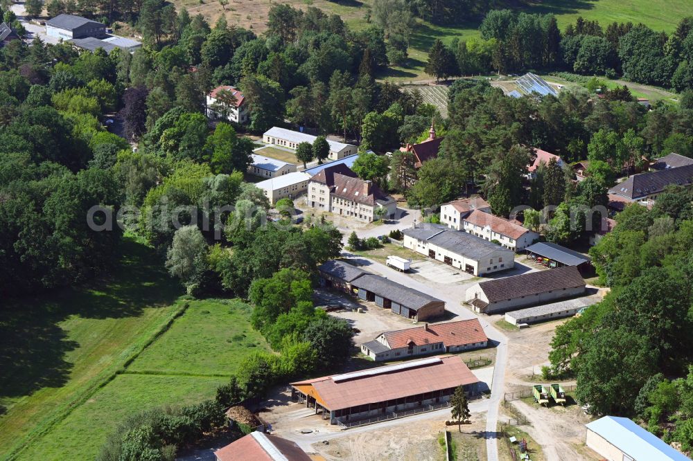 Aerial photograph Bernau - Village view in the district Lobetal in Bernau in the state Brandenburg, Germany