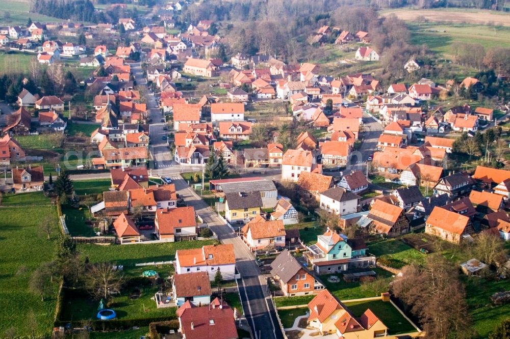 Lobsann from above - Village view in Lobsann in Grand Est, France