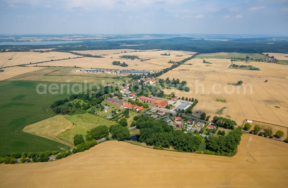 Aerial photograph Lupendorf - Village view of Lupendorf in the state Mecklenburg - Western Pomerania