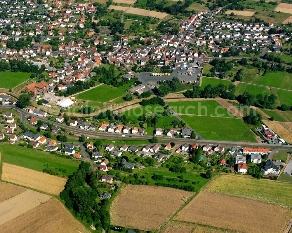 Aerial photograph Mainzlar - Village view in Mainzlar in the state Hesse, Germany