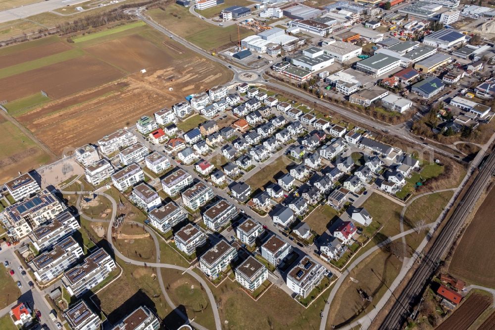 Malmsheim from the bird's eye view: Village view in Malmsheim in the state Baden-Wuerttemberg, Germany