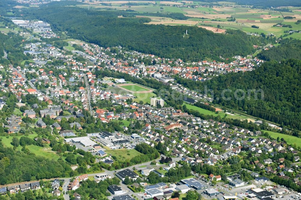 Marsberg from the bird's eye view: Village view in Marsberg in the state North Rhine-Westphalia, Germany