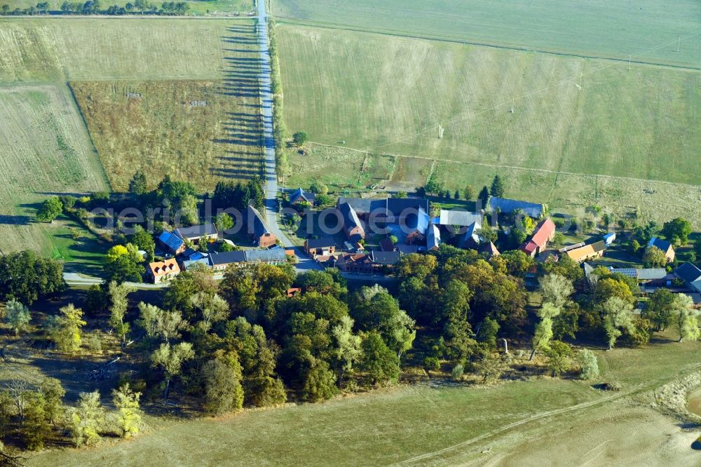 Aerial photograph Müggendorf - Village view in Mueggendorf in the state Brandenburg, Germany