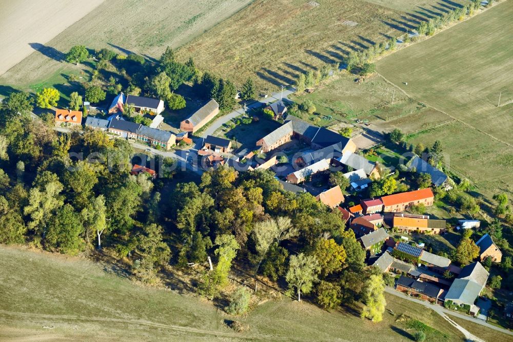 Müggendorf from above - Village view in Mueggendorf in the state Brandenburg, Germany