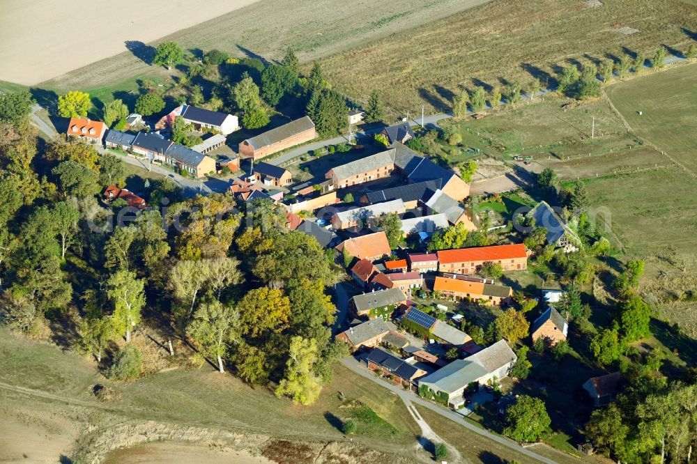 Aerial photograph Müggendorf - Village view in Mueggendorf in the state Brandenburg, Germany