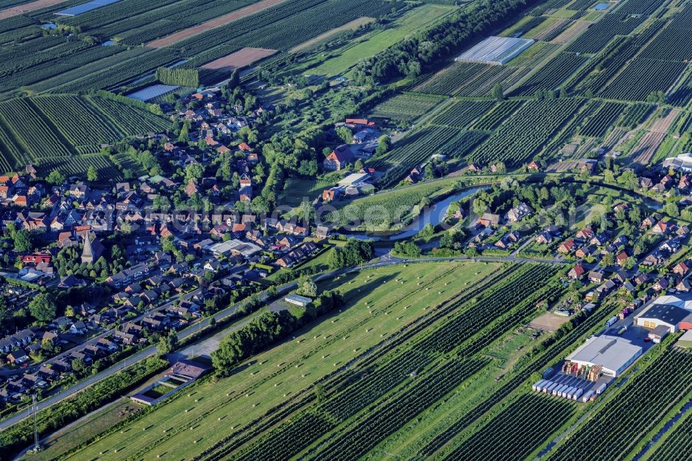 Aerial photograph Moorende - Village view in Moorende in the state Lower Saxony, Germany