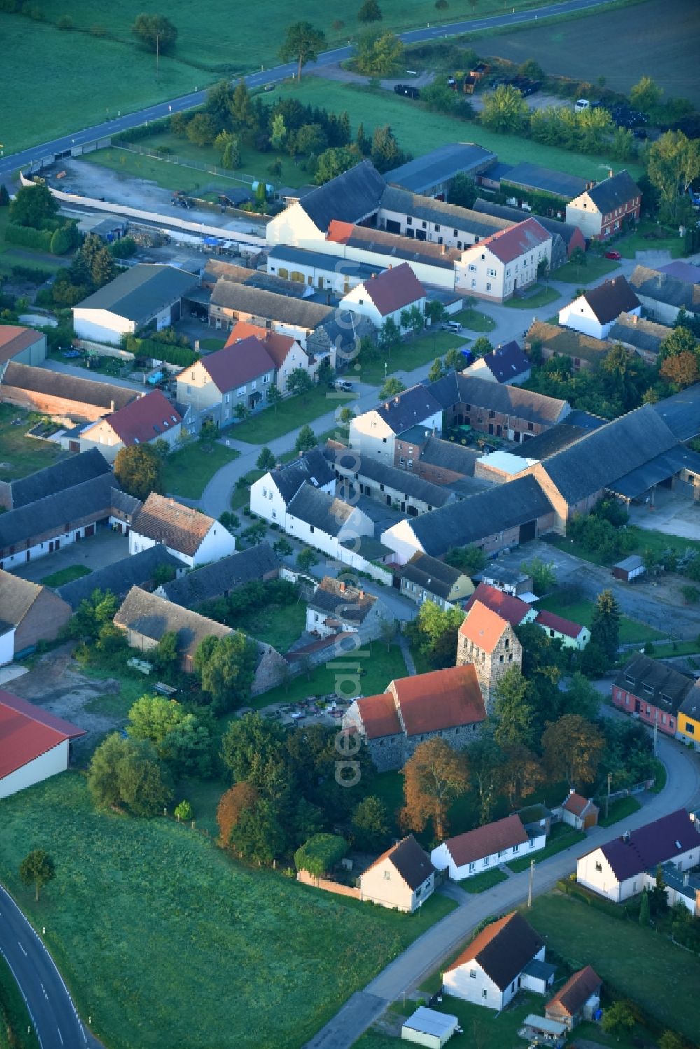 Aerial image Moritz - Village view in Moritz in the state Saxony-Anhalt, Germany