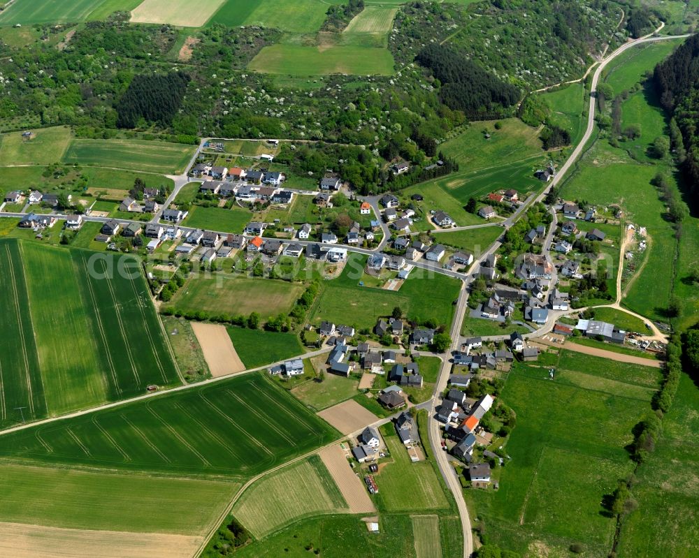 Aerial image Morswiesen - Village view in Morswiesen in the state Rhineland-Palatinate, Germany