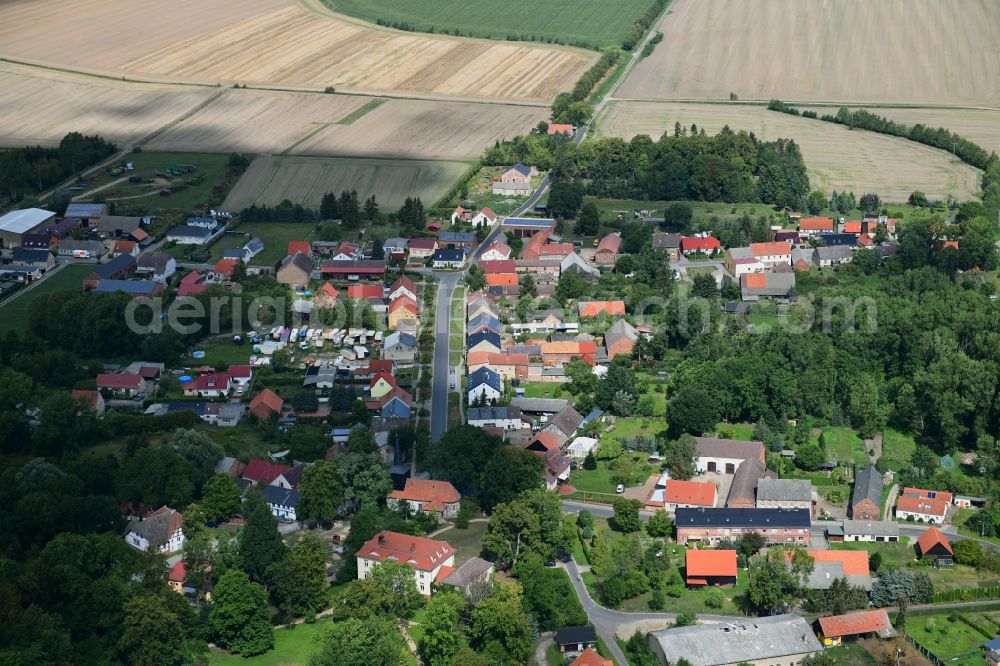 Aerial image Nackel - Village view in Nackel in the state Brandenburg, Germany