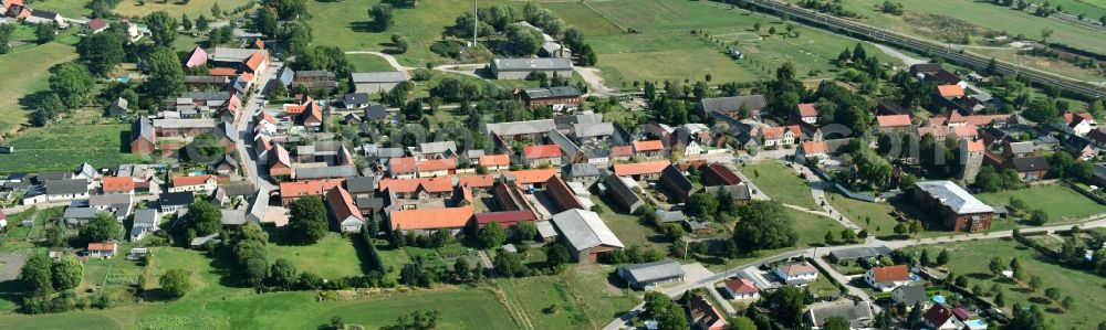 Nahrstedt from above - Village view of Nahrstedt in the state Saxony-Anhalt