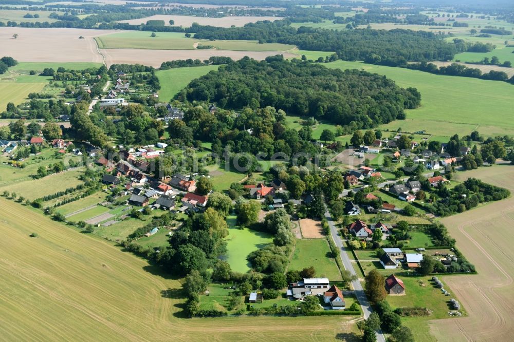 Aerial image Neuhof - Village view of Neuhof in the state Mecklenburg - Western Pomerania