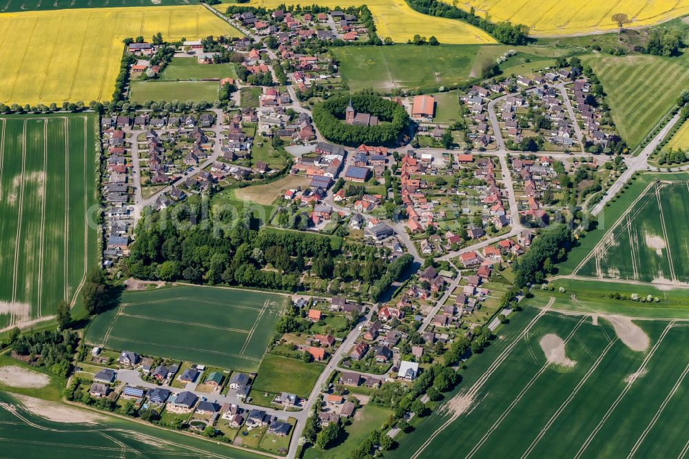 Aerial photograph Neukirchen - Village view in Neukirchen in the state Schleswig-Holstein, Germany