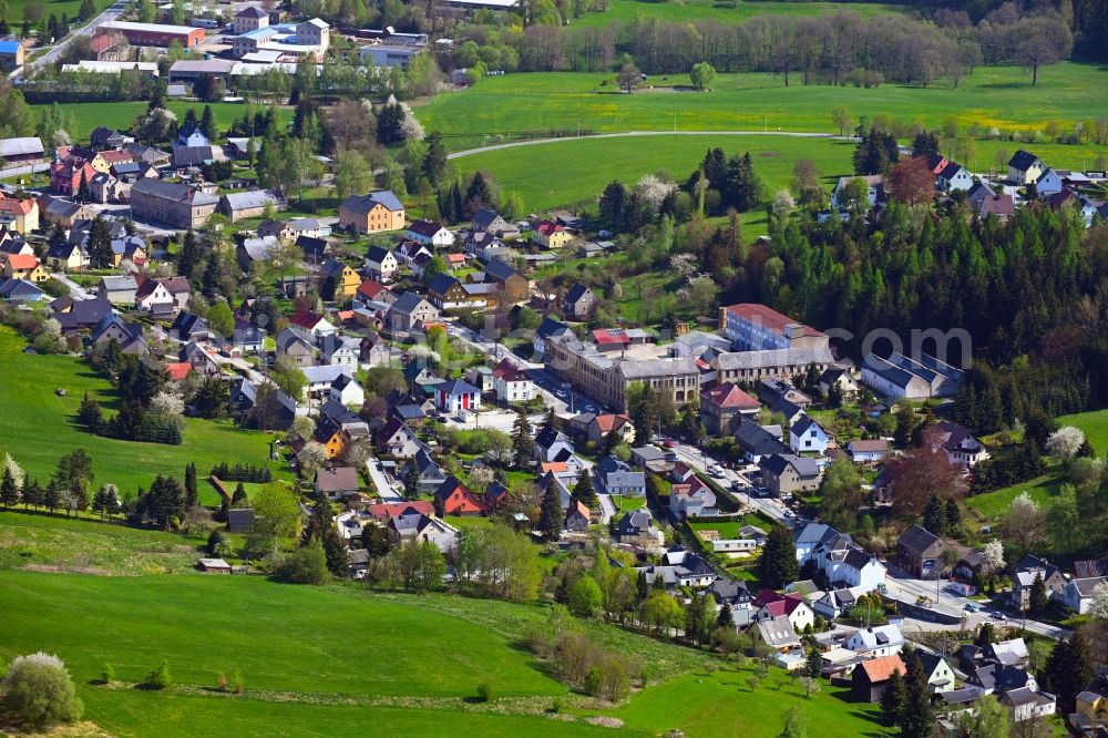 Aerial photograph Neukirch/Lausitz - Village view along Zittauer Strasse in Neukirch/Lausitz in the state Saxony, Germany