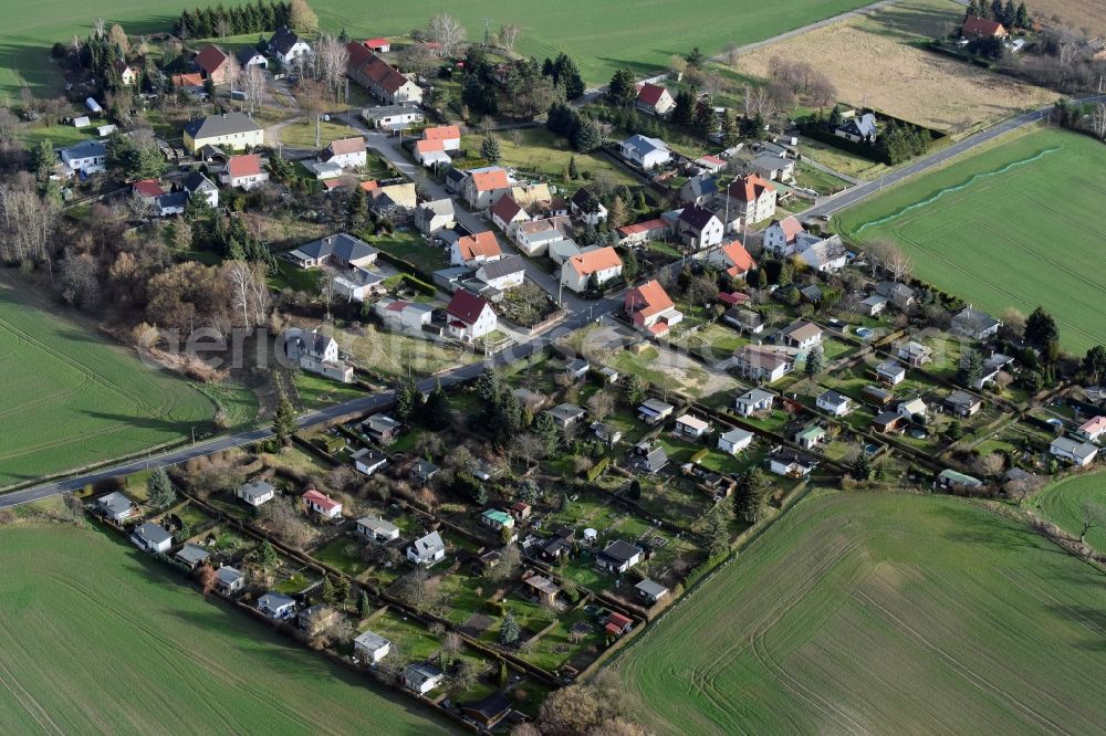 Aerial image Meuselwitz - Village view of Neupoderschau in the state Thuringia