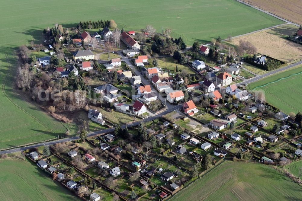 Aerial photograph Meuselwitz - Village view of Neupoderschau in the state Thuringia