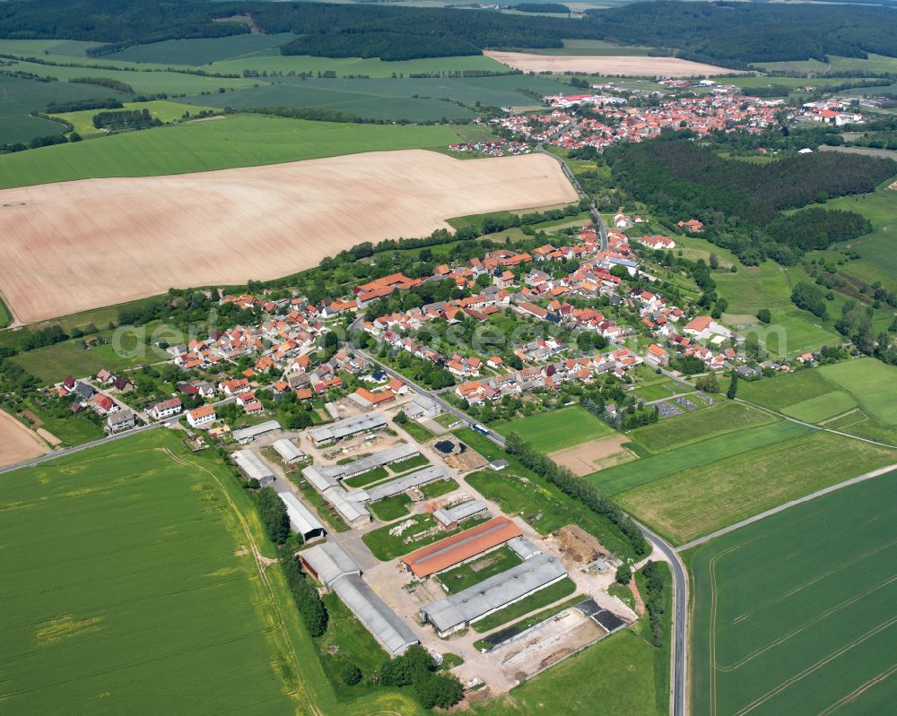 Neustadt from above - Village view in Neustadt in the state Thuringia, Germany