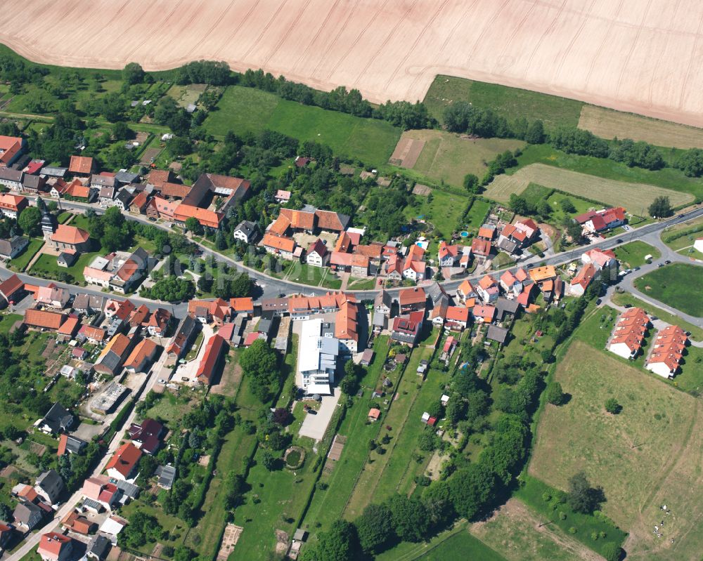 Neustadt from the bird's eye view: Village view in Neustadt in the state Thuringia, Germany