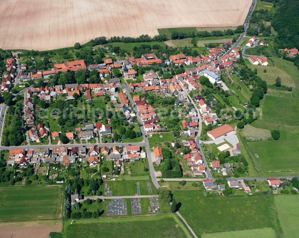 Aerial photograph Neustadt - Village view in Neustadt in the state Thuringia, Germany