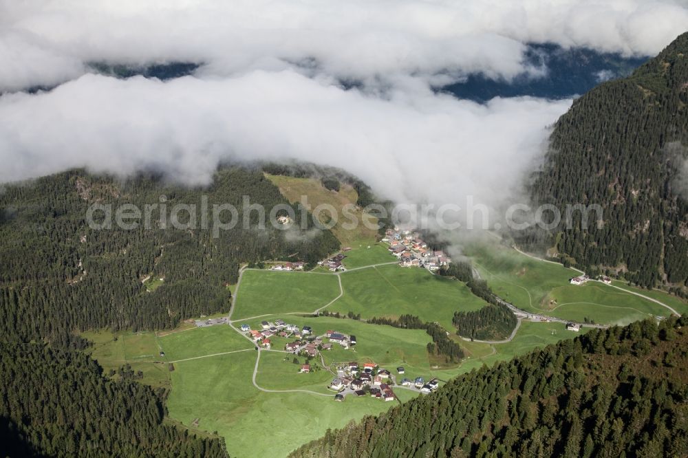 Aerial photograph Niederthai - Village view in Niederthai in Tirol, Austria