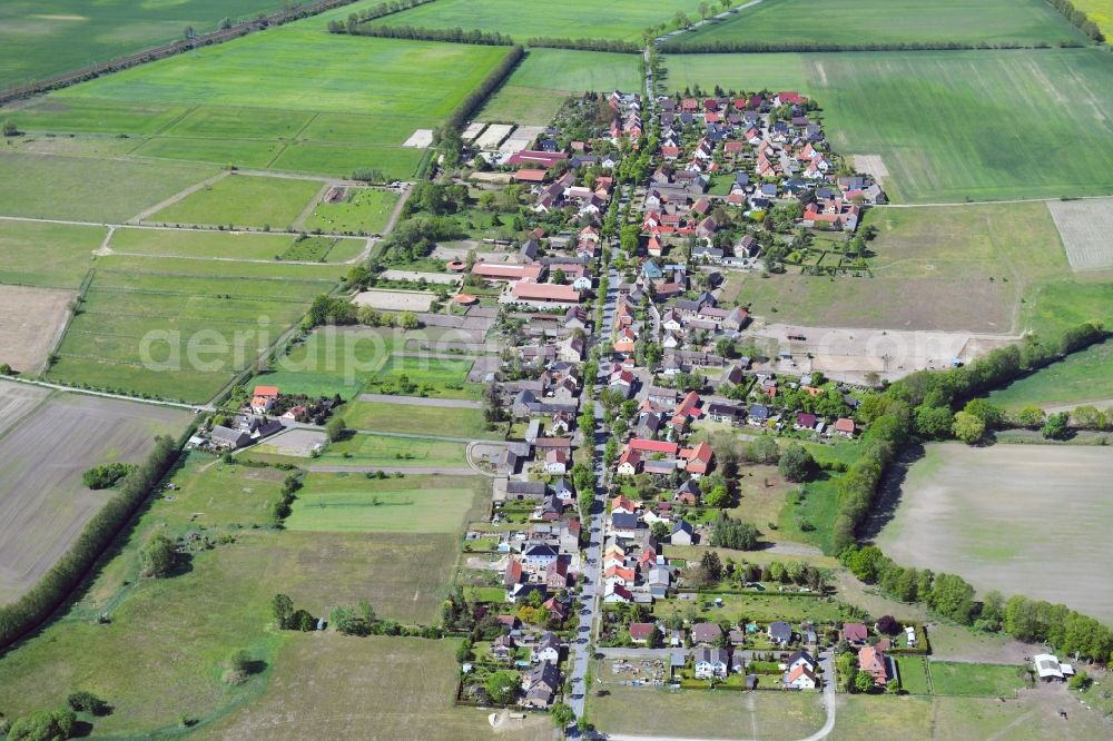 Aerial photograph Nudow - Village view in Nudow in the state Brandenburg, Germany