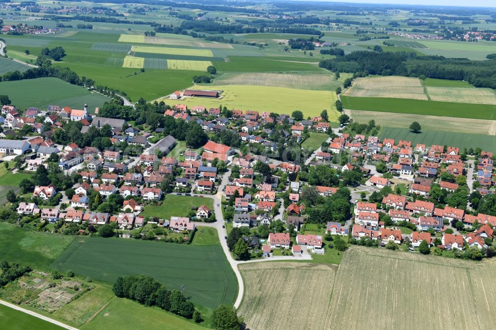 Aerial photograph Oberroth - Village view in Oberroth in the state Bavaria, Germany