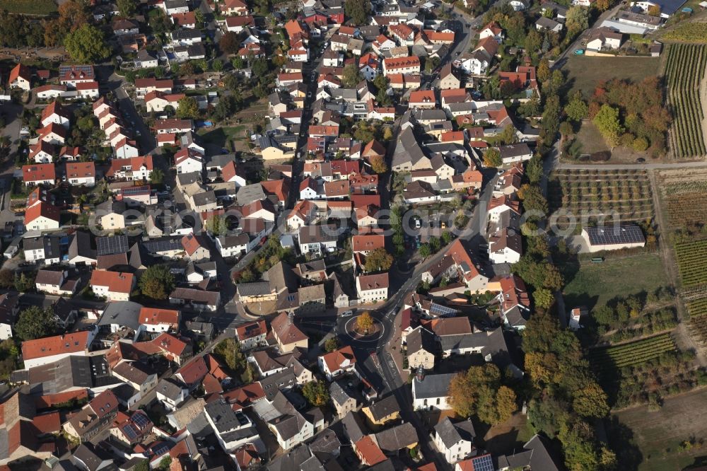 Stadecken-Elsheim from above - Village view in the district Elsheim in Stadecken-Elsheim in the state Rhineland-Palatinate, Germany