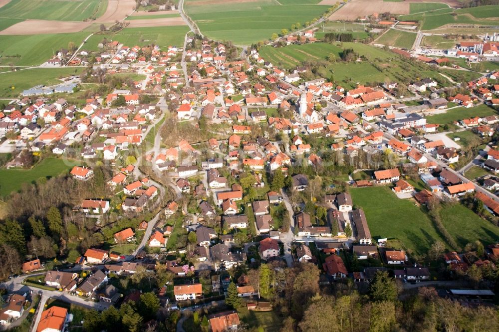 Andechs from above - Village view in the district Erling in Andechs in the state Bavaria