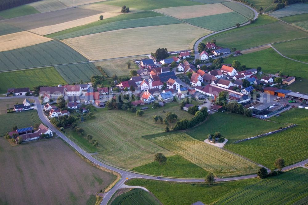 Unlingen from above - Village view in the district Uigendorf in Unlingen in the state Baden-Wuerttemberg