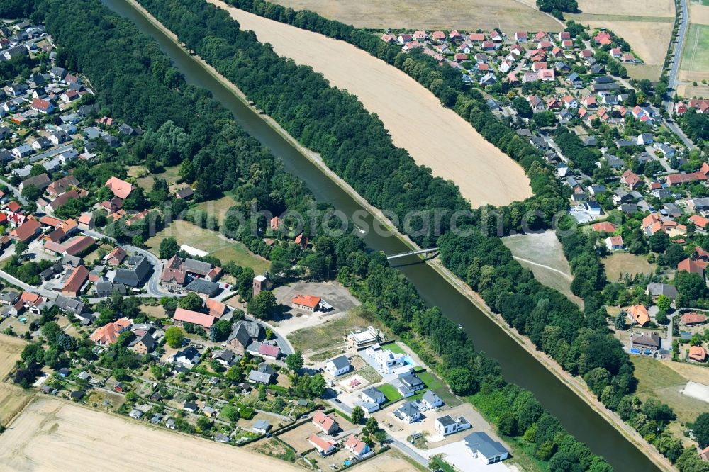 Aerial image Wedesbüttel - Village view in the district Wedelheine in Wedesbuettel in the state Lower Saxony, Germany