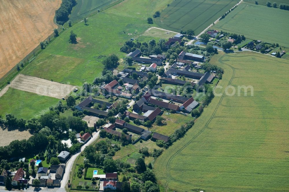 Aerial photograph Pannigkau - Village view in Pannigkau in the state Saxony-Anhalt, Germany