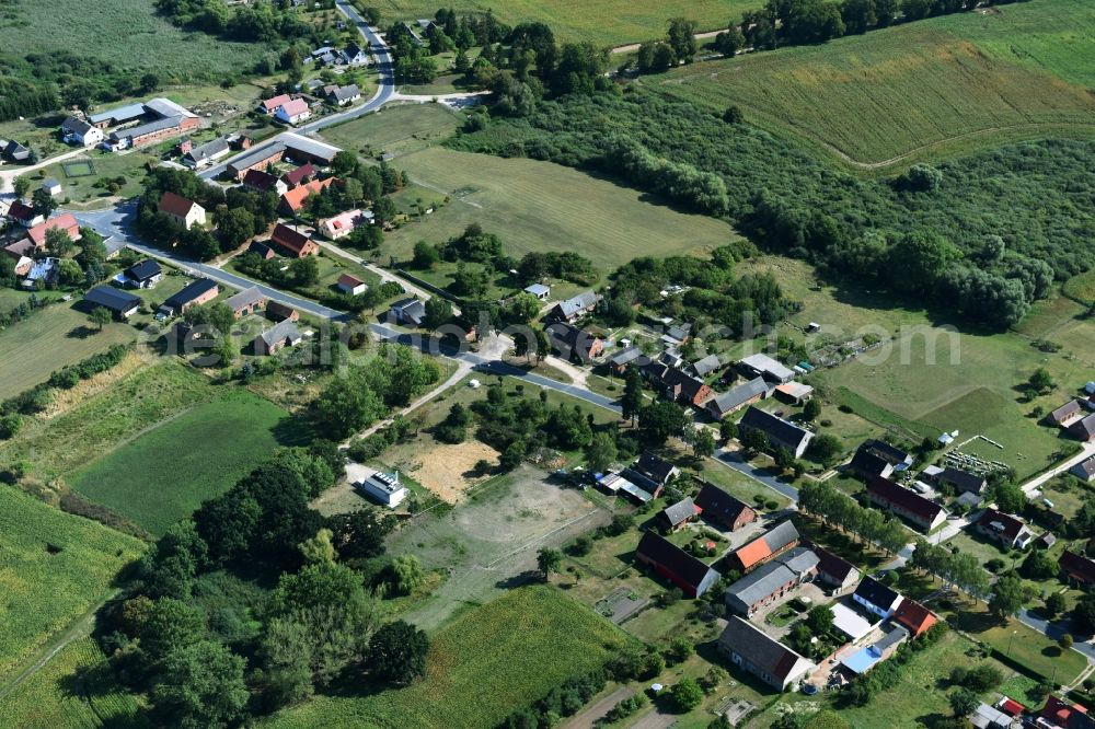 Aerial image Parmen Nordwestuckermark - Village view of Parmen - Nordwestuckermark in the state Brandenburg