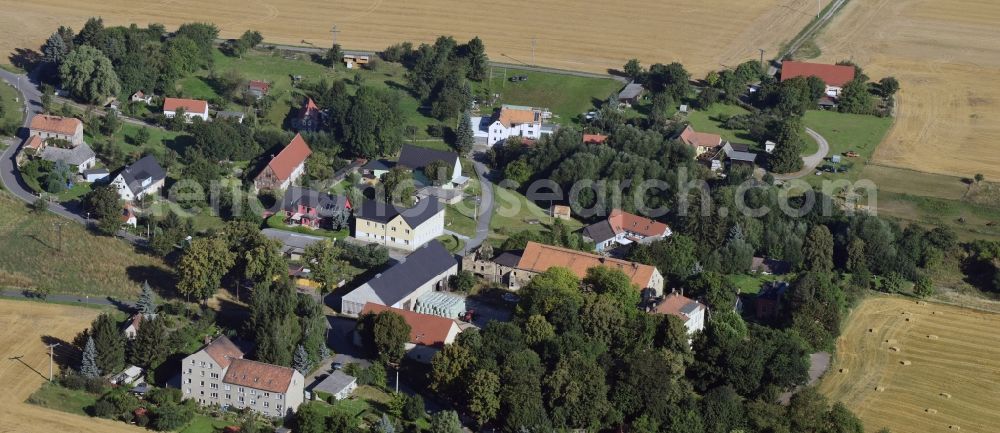 Aerial photograph Pegenau - Village view of Pegenau in the state Saxony