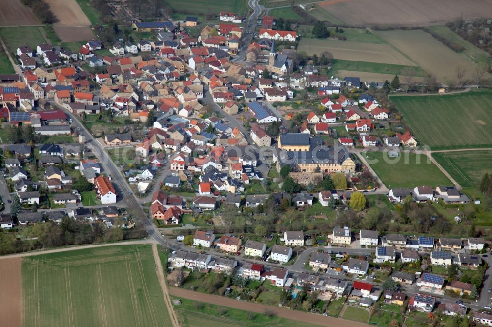 Aerial image Pfaffen-Schwabenheim - Village view in Pfaffen-Schwabenheim in the state Rhineland-Palatinate