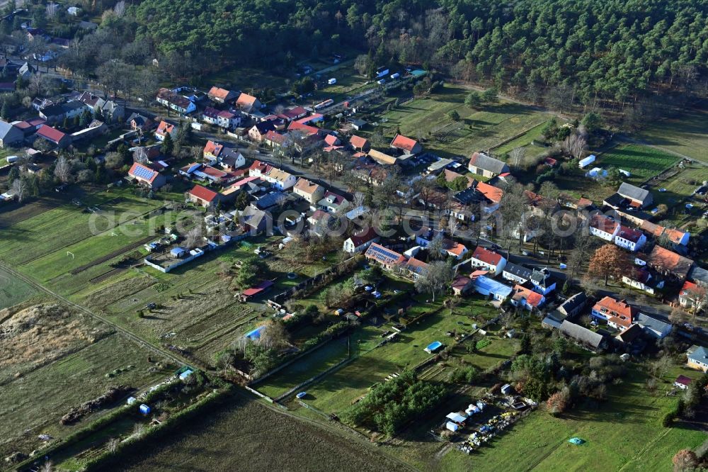 Philippsthal from above - Village view in Philippsthal in the state Brandenburg, Germany